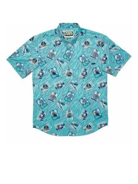 NWT RSVLTS The Office Dundee Mifflin Basketball Button Up Shirt